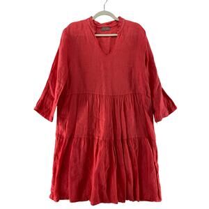Saiph Lab Made in Italy Linen Dress Size Large